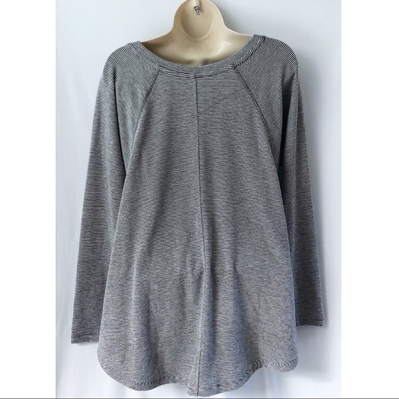 Tommy Hilfiger Sport Gray Striped Sweatshirt Sm - Picture 3 of 7